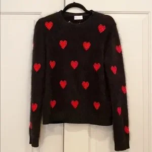 RED Valentino Sweaters Nwt Red Valentino Hearts Intarsia